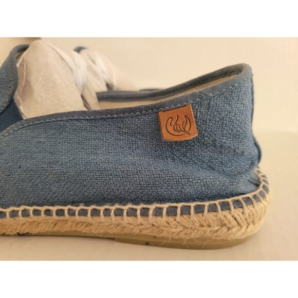 Washed linen crab espadrille size 10.5 - Picture 3 of 5